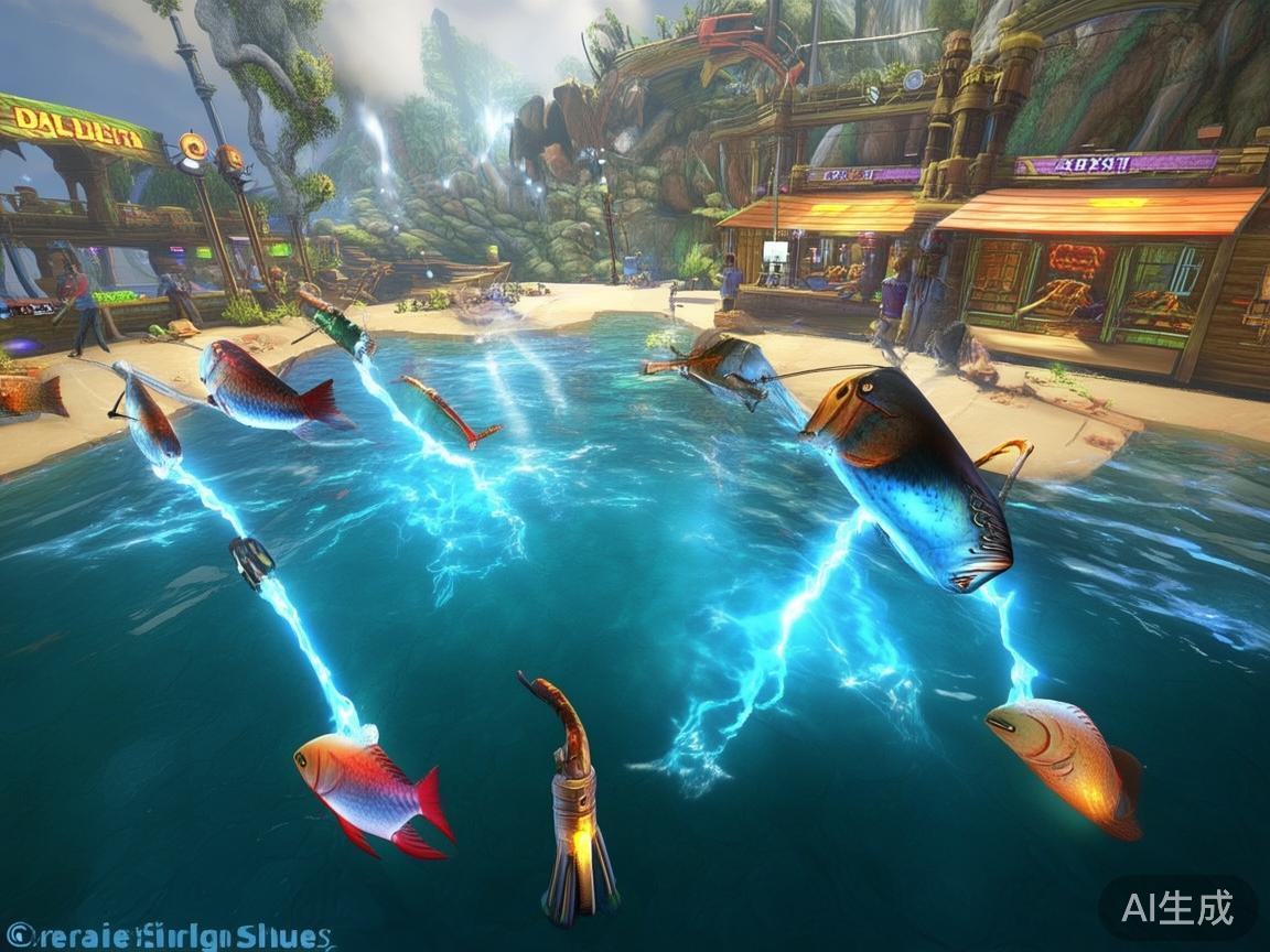 创新的捕鱼机制
除了常规的射击捕获，游戏还推出了
